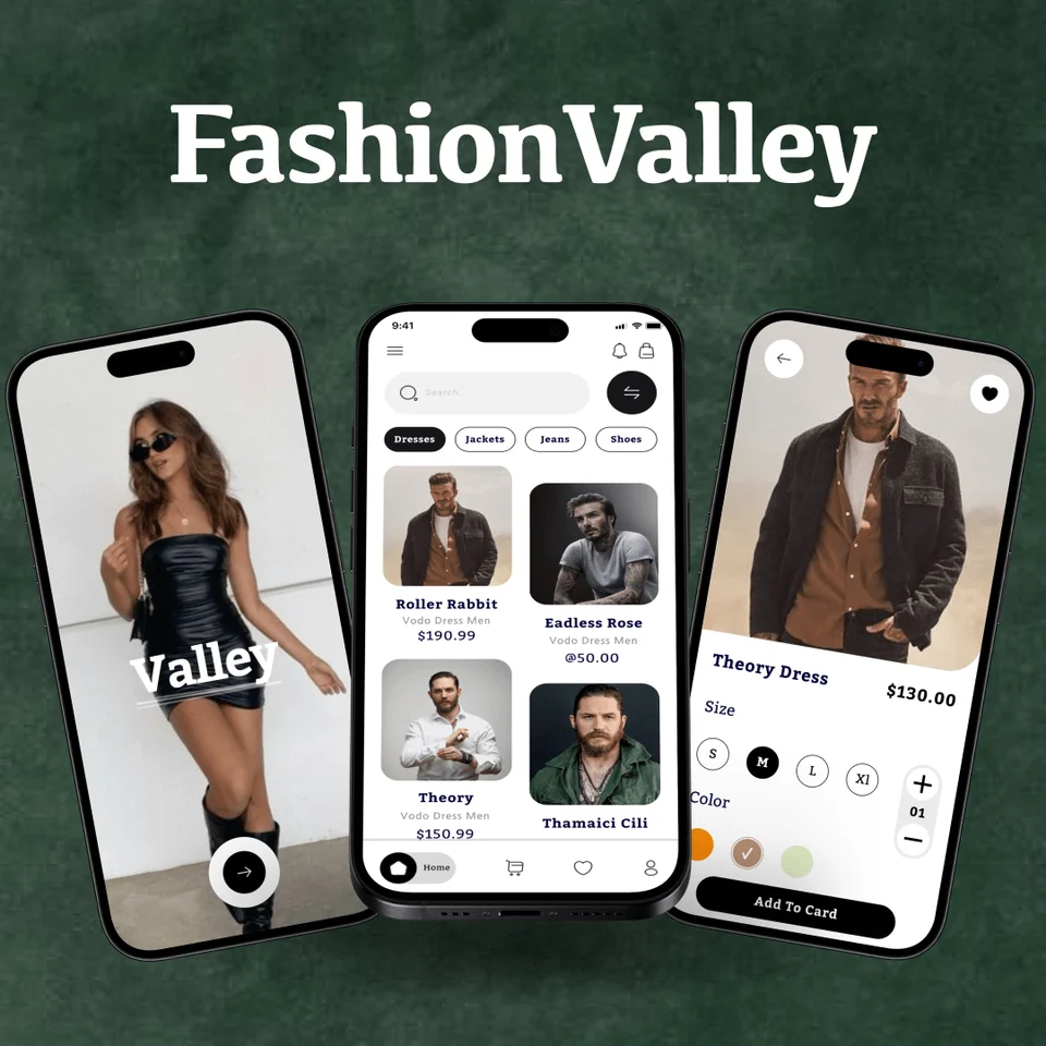 Fashion Valley mobile shopping interface