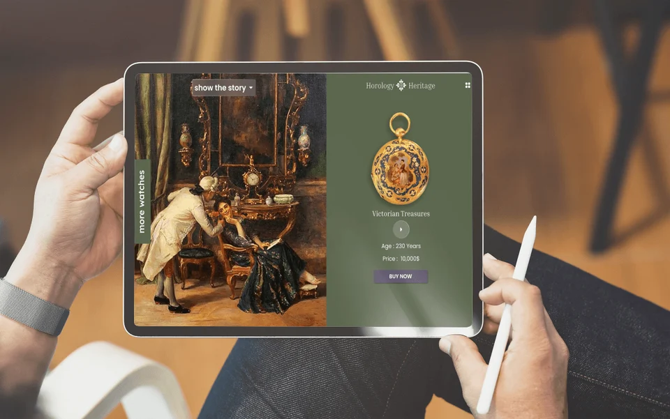The same visual concept shown on a tablet.